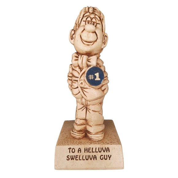 Vintage Paula Statue Helluva Swelluva Guy Winner Trophy 1971 Trophy W213 Woolco - Picture 1 of 7